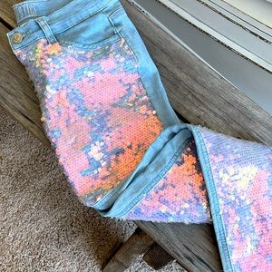 Justice size 12 mid rise jeans